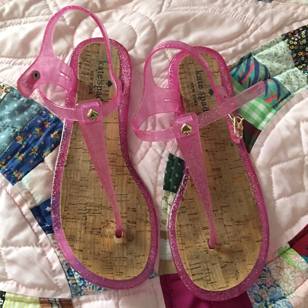 Kate Spade Yari Jelly Sandals with Cork Bottom